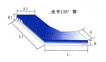 水平135°彎